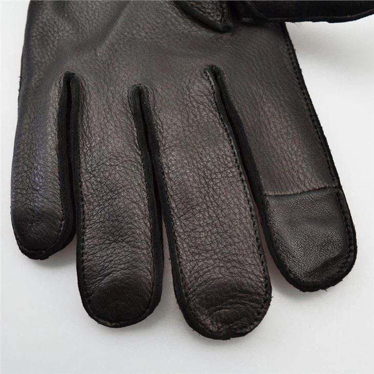 Warm, Cold And Wind Proof Touch Screen Sheepskin Gloves in Winter